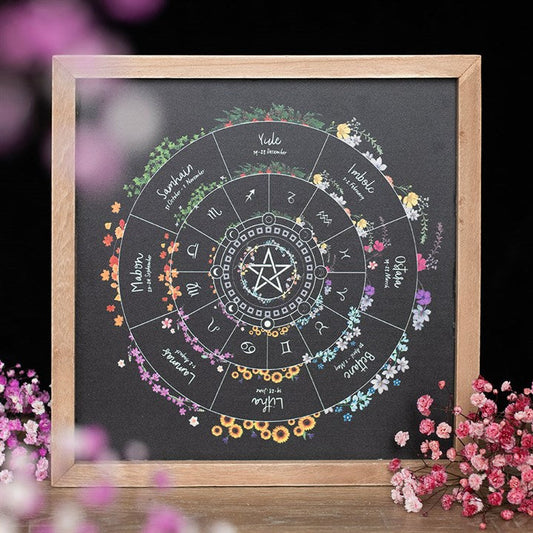Wheel of the Year Framed Wall Art Print N/A