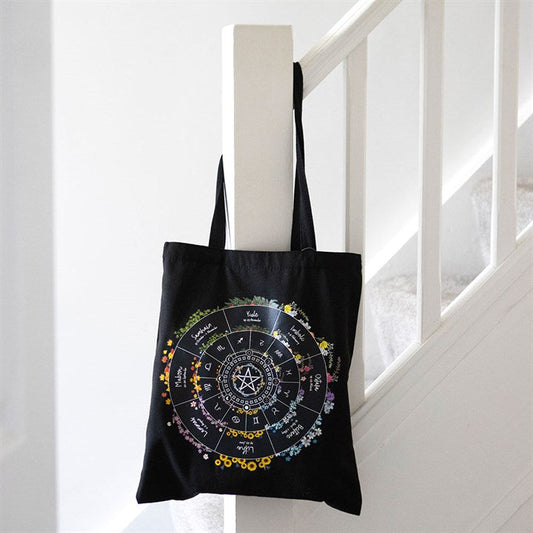 Wheel of the Year Polycotton Tote Bag N/A