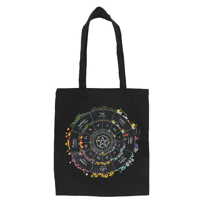 Wheel of the Year Polycotton Tote Bag N/A