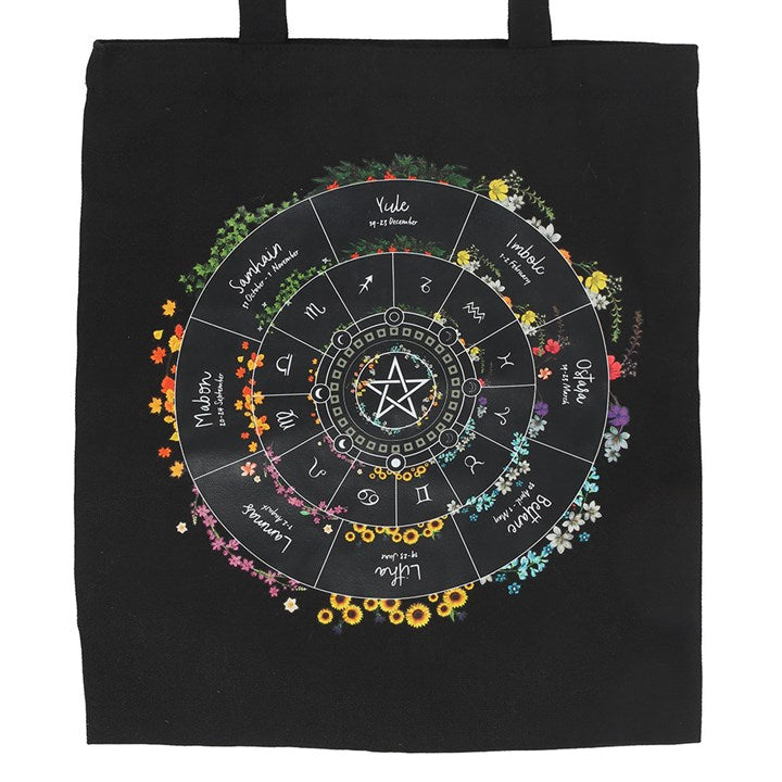 Wheel of the Year Polycotton Tote Bag N/A