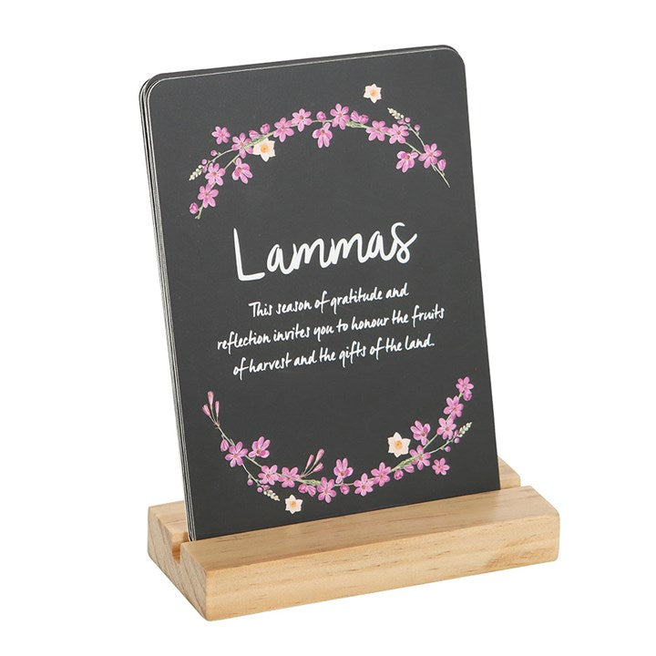 Wheel of the Year Altar Cards with Stand N/A