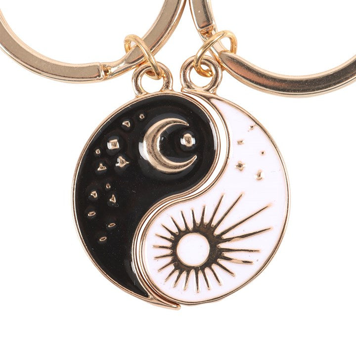 Pair of Yin Yang Best Friend Keyrings N/A