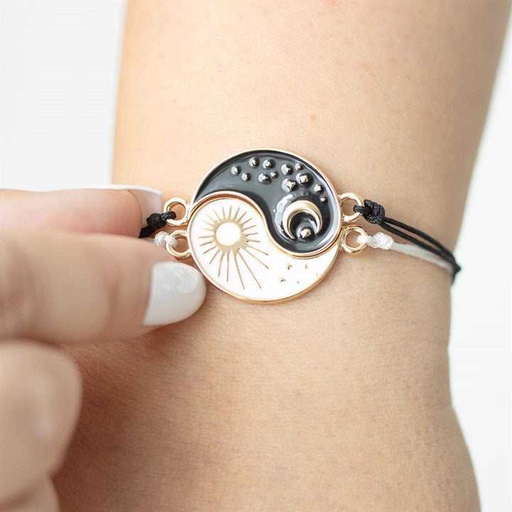 Pair of Yin Yang Best Friend Charm Bracelets N/A