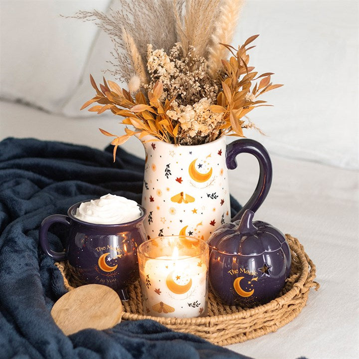 Autumn Magic Spiced Vanilla Candle front black orange