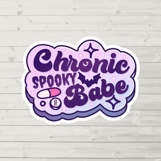 Chronic spooky babe die cut