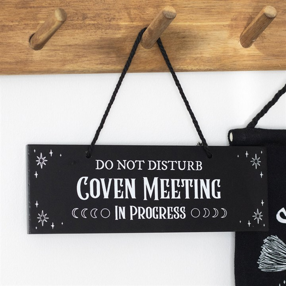 Coven Meeting in Progress Hanging Sign N/A