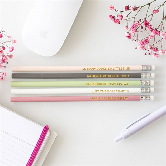Pack of 5 Literature Inspired Pencils N/A