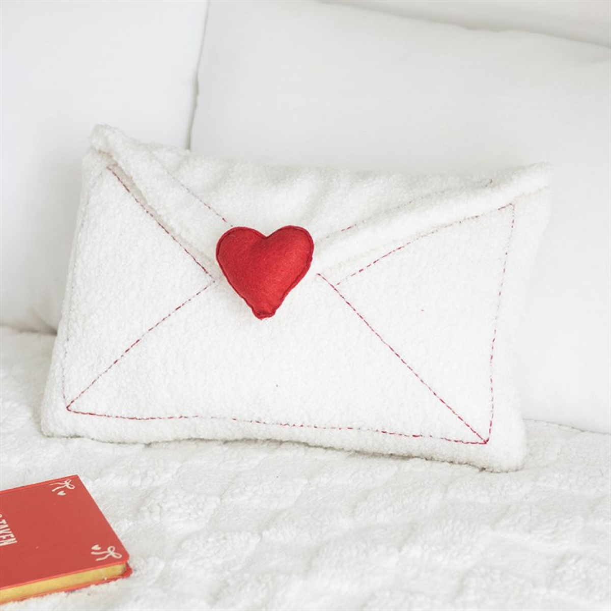Love Letter Boucle Valentine's Day Cushion N/A