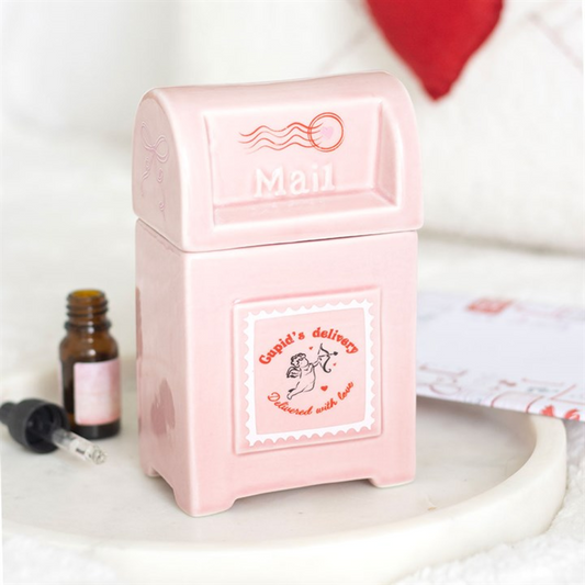 Cupid's Delivery Valentine Postbox Oil Burner N/A