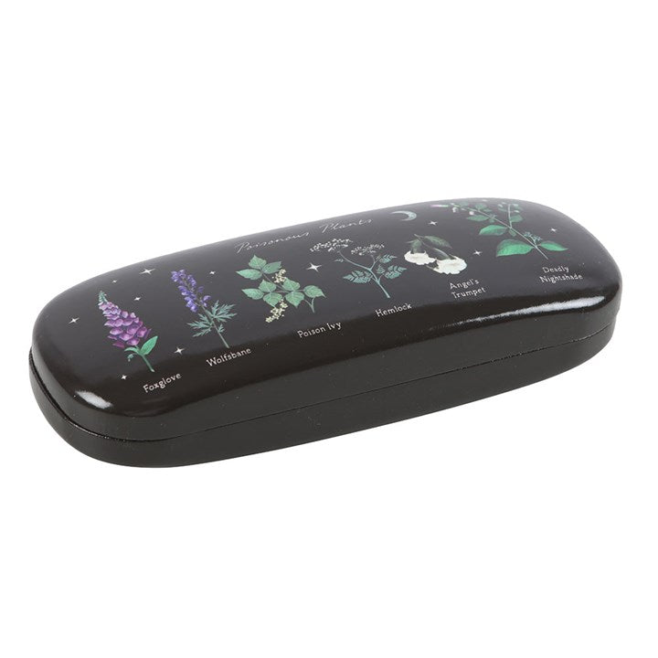Poisonous Plants Glasses Case side black green
