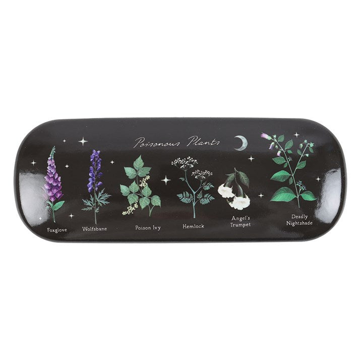 Poisonous Plants Glasses Case top black green