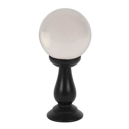 Small Clear Crystal Ball on Stand N/A