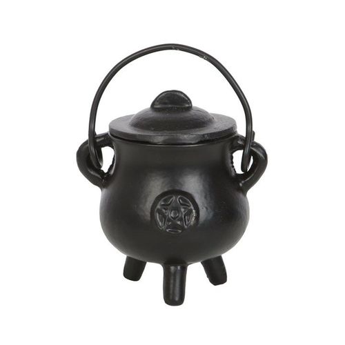 7.5cm Smooth Cast Iron Cauldron with Pentagram N/A