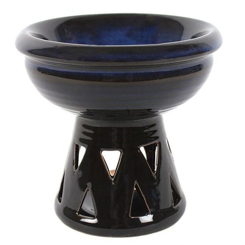 Deep Bowl Blue Oil Burner and Wax Warmer N/A