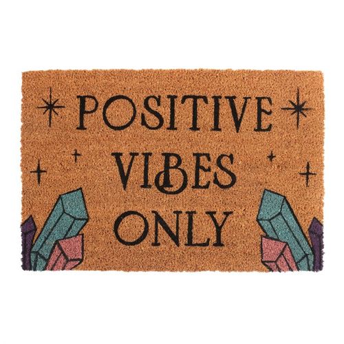 Natural Positive Vibes Only Doormat N/A