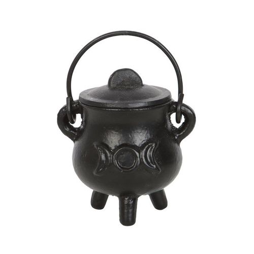 7.5cm Cast Iron Cauldron with Triple Moon N/A