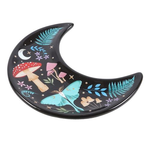 Crescent Moon Dark Forest Print Trinket Dish N/A