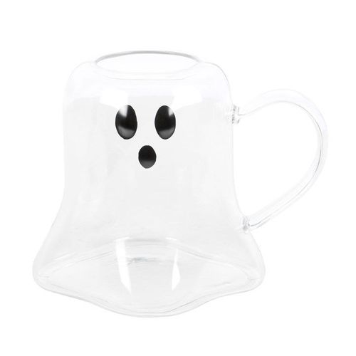 Ghost Shaped Glass Mug N/A