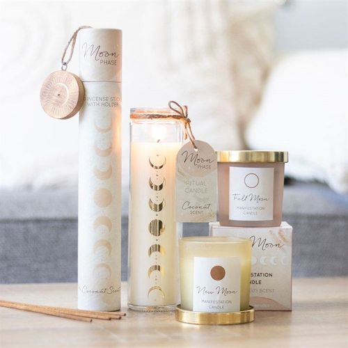 Moon Phase Coconut Tube Candle N/A