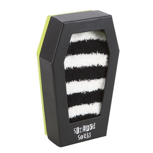 Striped Socks in Coffin Gift Box N/A