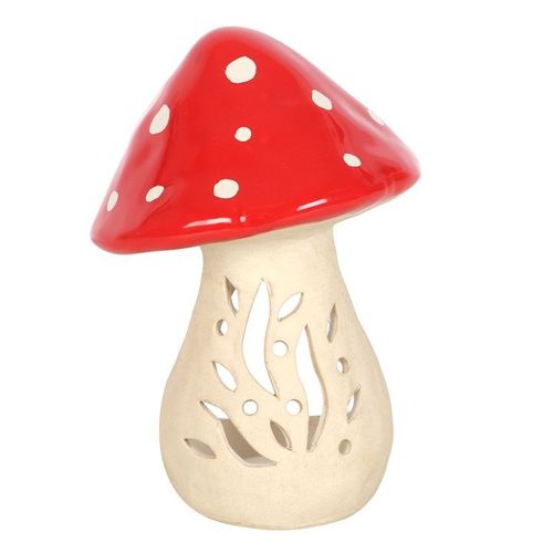 Ceramic Mushroom Tealight Candle Holder N/A