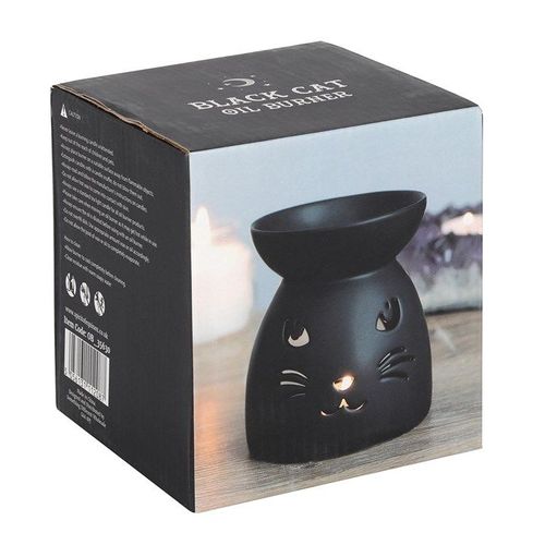 Black Cat Cut Out Oil Burner and Wax Warmer N/A