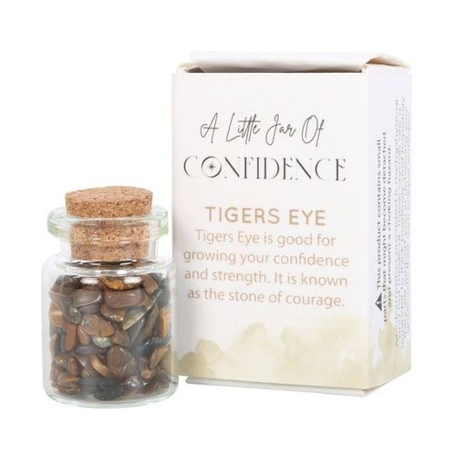 Jar of Confidence Tiger's Eye Crystal in a Matchbox N/A