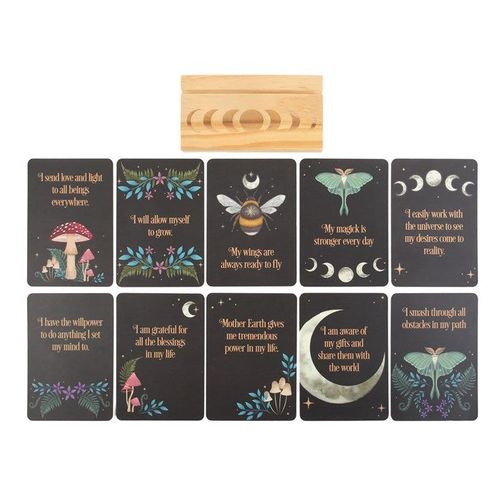 Affirmation Cards with Wooden Stand N/A